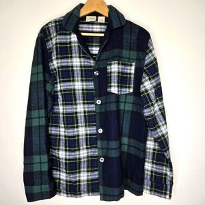 L L Bean Scotch Plaid Flannel Traditional Fit Size S